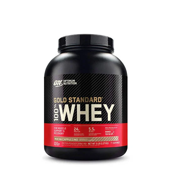 OPTIMUM NUTRITION Gold Standard Whey Protein 5 lbs. Mocha Cappuccino Оригинал