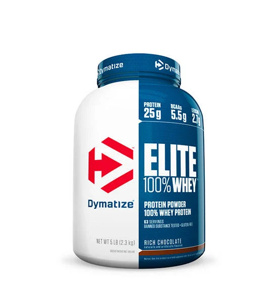 DYMATIZE NUTRITION Elite Whey Protein  5 lbs. - Rich Chocolate Оригинал