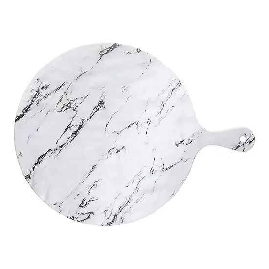 KITCHEN CRAFT Serving Board Paddle Round Melamine Marble Effect model.KCSMPLATMBL42 Оригинал
