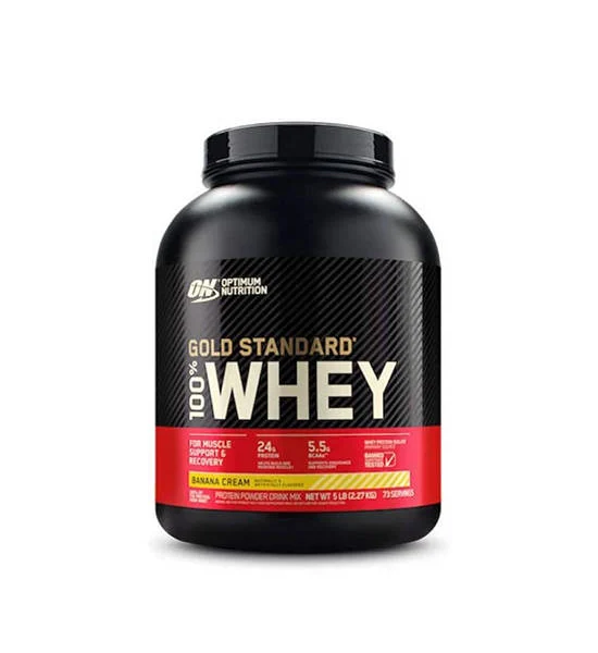 OPTIMUM NUTRITION Gold Standard Whey Protein 5 lbs. -  Banana Cream Оригинал