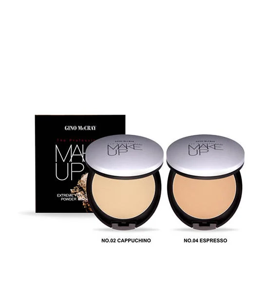BEAUTY BUFFET [NO.02 CAPPUCHINO - NO.04 ESPRESSO]GINO MCCRAY THE PROFESSIONAL MAKE UP EXTREME FULL COVERAGE POWDER FOUNDATION (11G) Оригинал