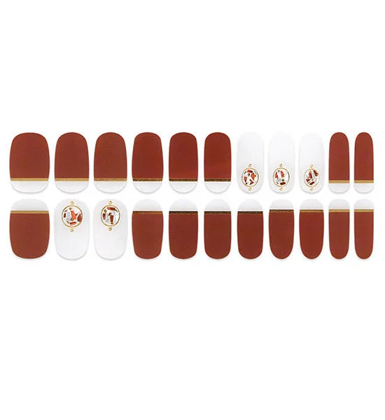GLOSSY BLOSSOM BURGUNDY RED-GEL SHINE STRIPS Оригинал