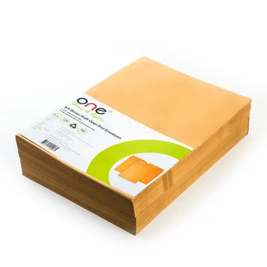 @ONE ซองเอกสารน้ำตาล KA 9x12 3/4นิ้ว125แกรม(แพ็ค100ซอง) ONE Оригинал