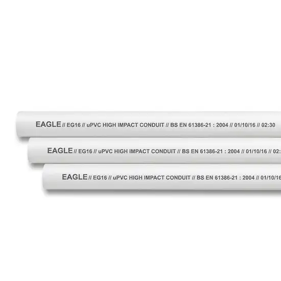 EAGLE White UPVC Rigid Conduit EG16 Size 16 MM. x 2.90 M. Оригинал