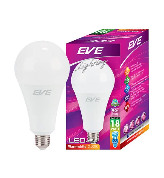 EVE LIGHTING LED Light Bulb 18 W Warm White A80 E27 Оригинал