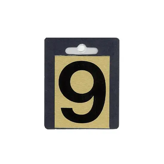 S&T BraNumber Signage 9 No. 98 9 Size 6.3 CM. Оригинал