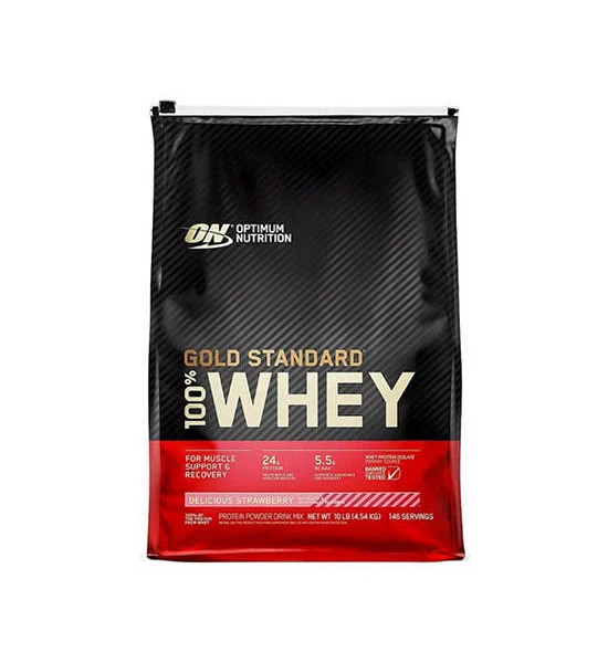OPTIMUM NUTRITION Gold Standard Whey Protein 10 lbs. Delicious Strawberry Оригинал