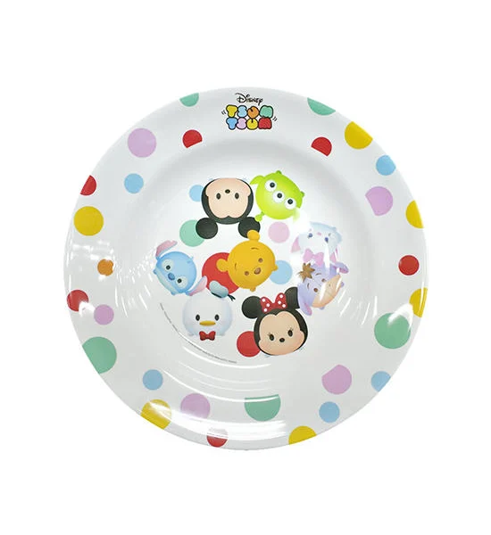 FLOWER WARE White Melamine Deep Plate T Zoom Zoom M01 Size 9 Inch Оригинал