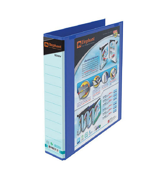 ELEPHANT ELEPHANT แฟ้ม 2 ห่วง รุ่น 9250V สีน้ำเงิน ขนาด A4 สัน 5.8 ซม. Оригинал