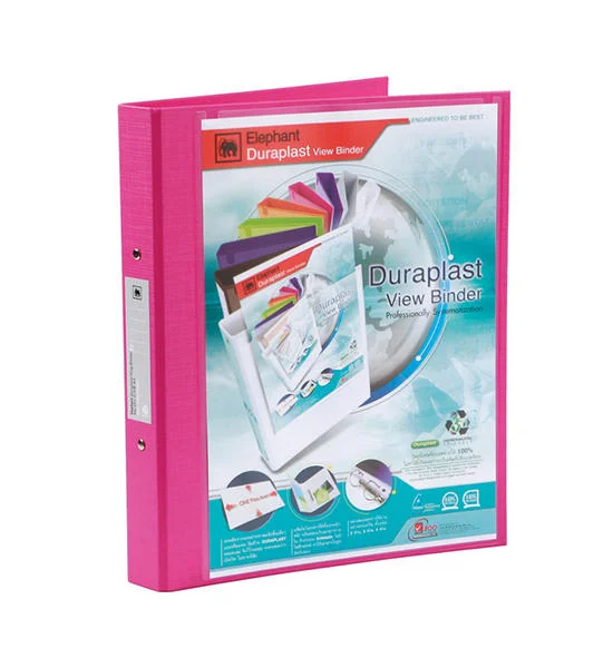 ELEPHANT ตราช้าง แฟ้ม 2 ห่วง รุ่น 221/V สีชมพู  ขนาด A4 สัน 3.5 ซม. Оригинал