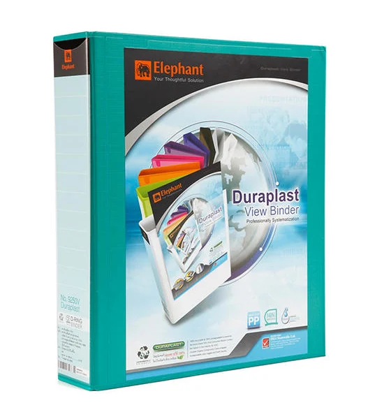ELEPHANT ELEPHANT แฟ้ม 2 ห่วง รุ่น 9250V สีเขียว ขนาด A4 สัน 5.8 ซม. Оригинал