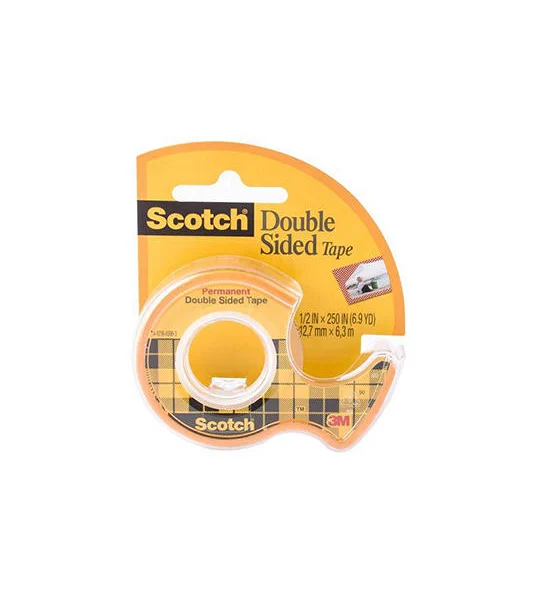 SCOTCH เทปใสกาว 2 หน้าพร้อมที่ตัด แกน 1" 1/2"x6.9y สก๊อตช์ 136 Оригинал