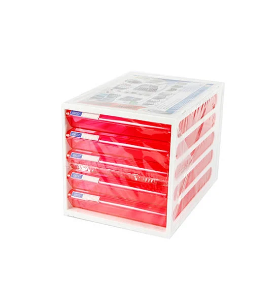 ORCA 5-Drawer Chest with Clear Pink-White Construction Оригинал