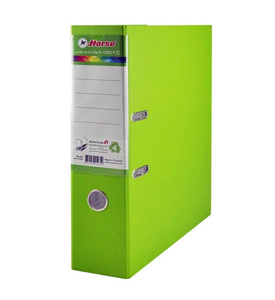 HORSE Lever Arch File F4 3-Inch Spine Light Green (3/Pack) Оригинал