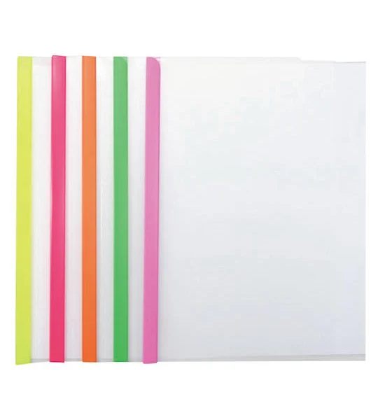 ORCA Clear Report Cover Binding Bar A4 5 mm. Asst. Colors (12/Pack) Оригинал