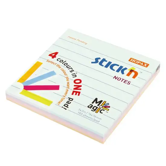 STICK N Magic Pads 3x3 P+L Asst. Colours Оригинал