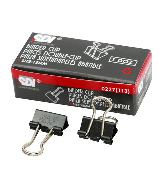 SDI SDI คลิปดำ รุ่น 0227 ขนาด 3/5" (กล่อง 12 ตัว) Оригинал