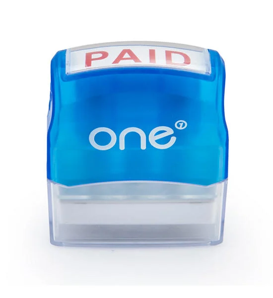 @ONE ONE Pre-lnked Rubber Stamp PAID Оригинал