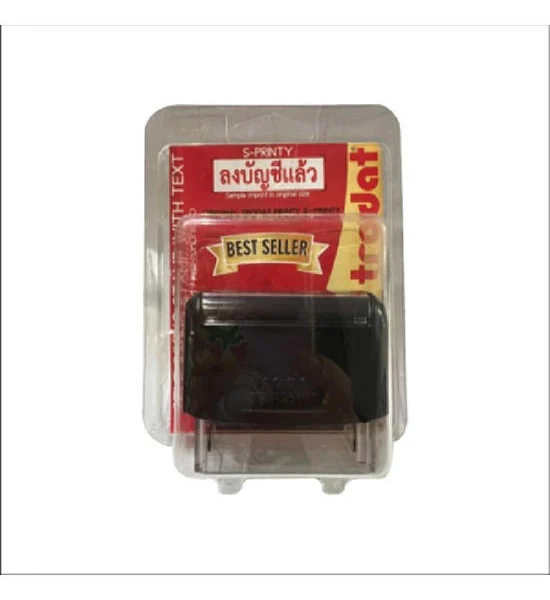TRODAT Text Rubber Stamp ลงบัญชีแล้ว Red No.T-18 Оригинал