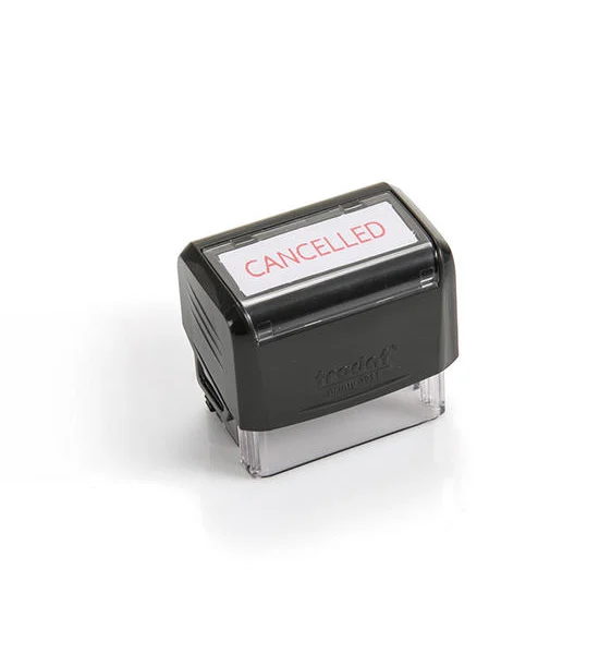 TRODAT Text Rubber Stamp CANCELLED Red No.1119 Оригинал