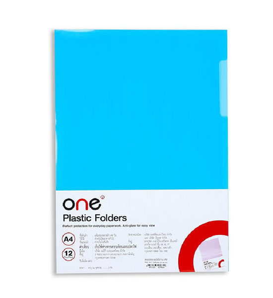 @ONE Plastic Folder A4 Blue (12/Pack) Оригинал