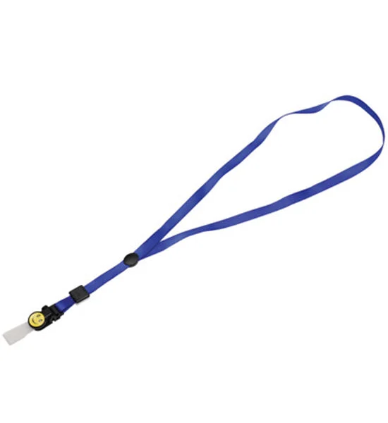 SANKO Flat Lanyard 1 cm. Blue (10/Pack) Оригинал