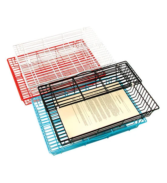 ROBIN ROBIN ตะกร้าเอกสารลวดเคลือบพลาสติก มีฝาปิด รุ่น400 Оригинал