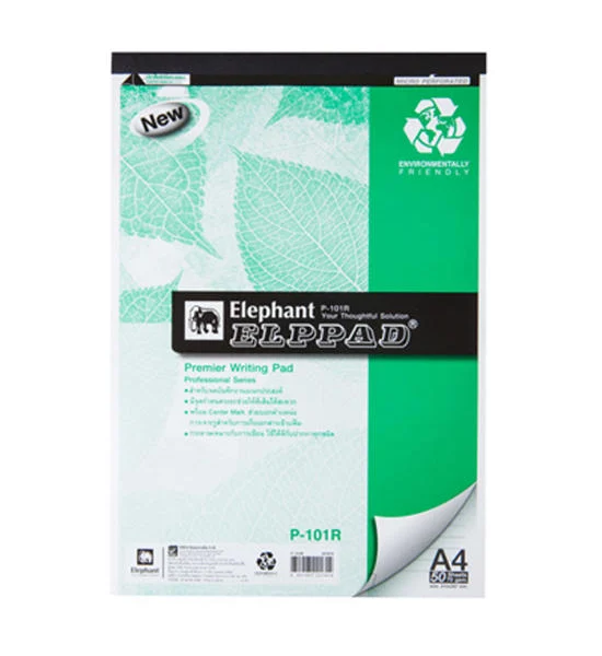 ELEPHANT Report Pad A4 70 gsm. Green (50 Sheets/Book) Оригинал