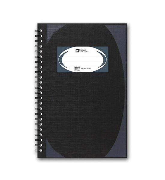 ELEPHANT Hard Cover Wirebound Notebook Black Оригинал