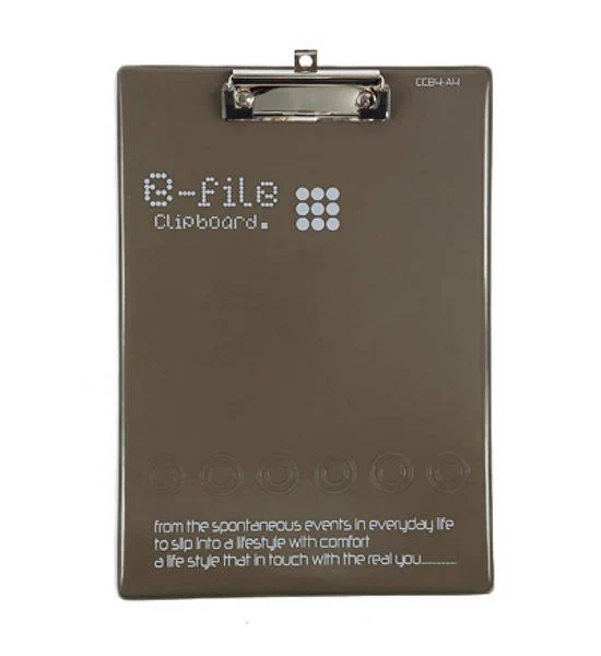 E-FILE e-file Clipboard A4 CCB4 Gray Black Оригинал