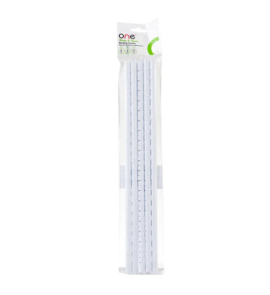 @ONE ONE สันห่วง 8 มม. รุ่น Home&Office สีขาว (แพ็ค 10 อัน) Оригинал