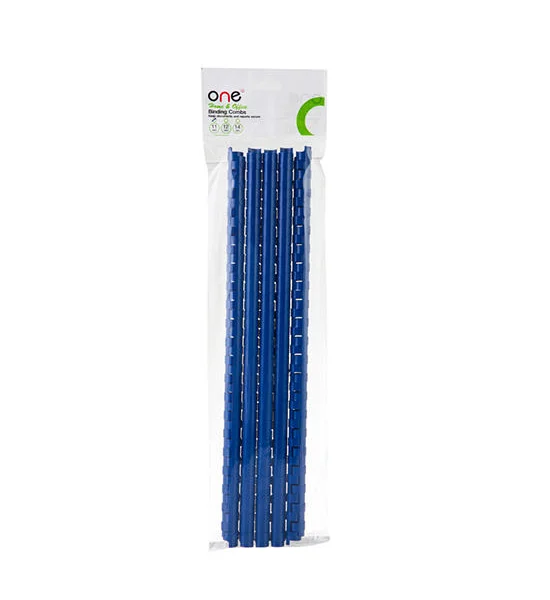 @ONE ONE Plastic Binding Combs 11 mm. Home&Office Blue Color (10 Pcs./Pack) Оригинал