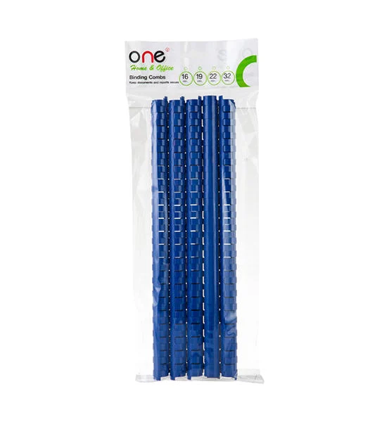 @ONE ONE สันห่วง 16 มม. รุ่น Home&Office สีน้ำเงิน (แพ็ค 10 อัน) Оригинал