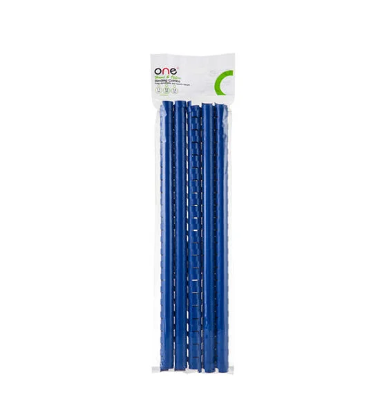 @ONE ONE Plastic Binding Combs 14 mm. Home&Office Blue Color (10 Pcs./Pack) Оригинал