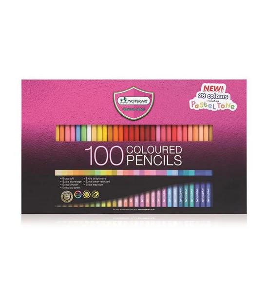 MASTER ART MASTER ART ดินสอสีไม้ แท่งยาว รุ่น Super Premium (กล่อง 100 สี) Оригинал