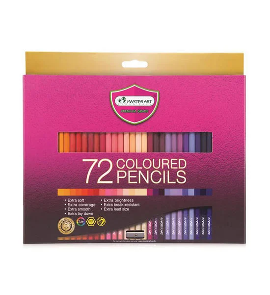 MASTER ART MASTER ART ดินสอสีไม้ แท่งยาว รุ่น Super Premium (กล่อง 72 สี) Оригинал