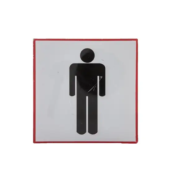 @ONE Symbol Signs 10x10cm. MEN Оригинал