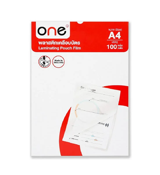 @ONE ONE พลาสติกเคลือบบัตร ขนาด A4 หนา 125 ไมครอน Оригинал