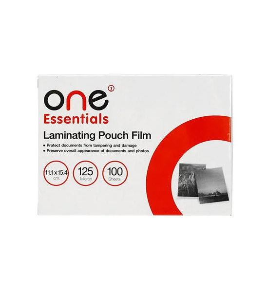 @ONE ONE Laminating Pouch Film 125 MC. Essentials Size 11.1x15.4 cm. Оригинал