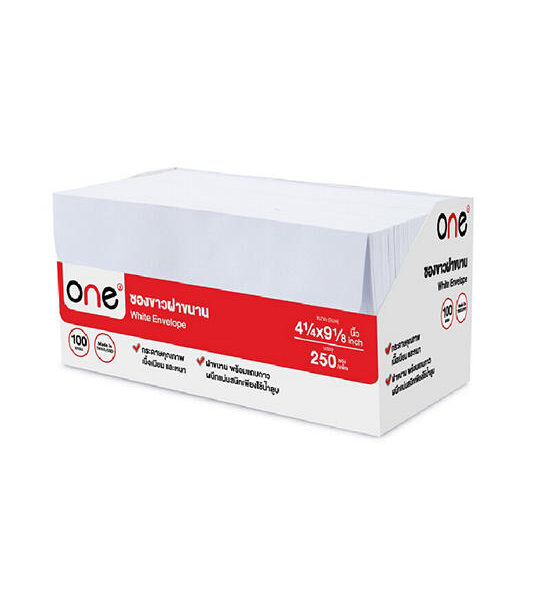 @ONE White Envelope 9 100gsm. (250/Pack) Оригинал
