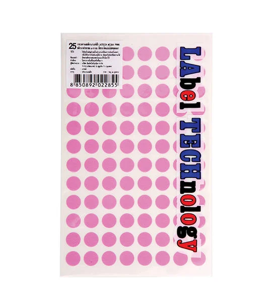 LATECH Paper Sticker (Circle) 9 mm. Green Оригинал