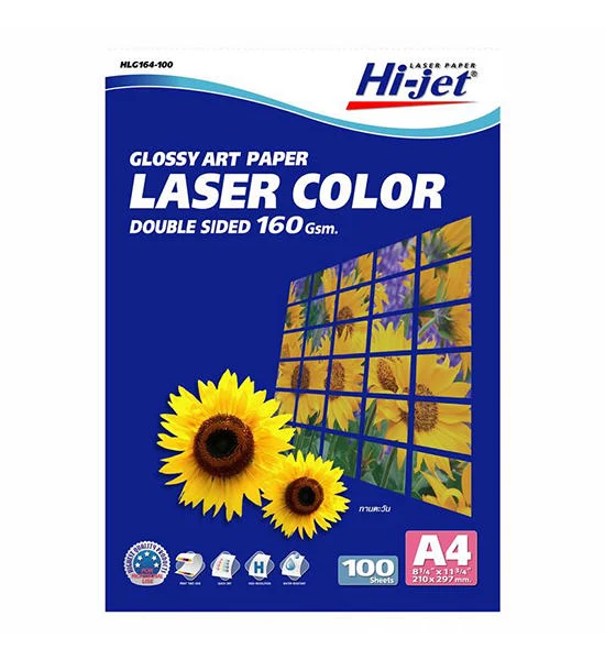 HI-JET Art-Glossy Laser Paper A4 160gsm. (100/Pack) Оригинал