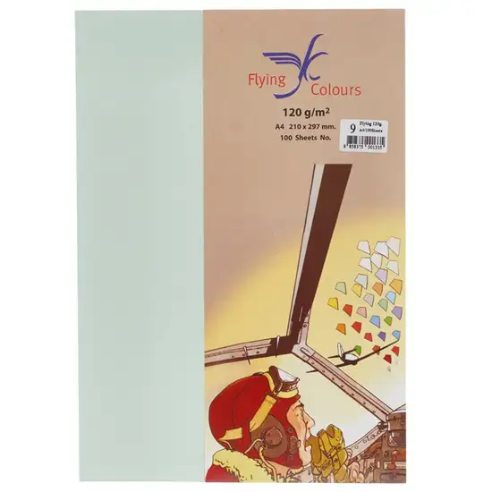 Flying 09 Colour Card Paper A4 120gsm. Light Green (100Sheets/Pack) Оригинал