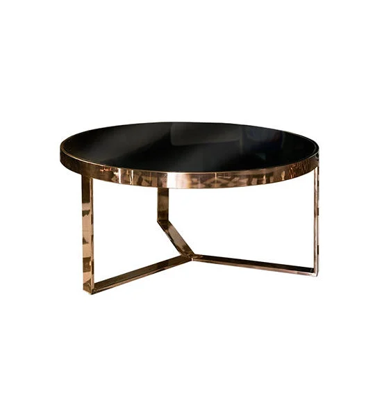 CHIC REPUBLIC Rose Gold/Black Coffee Table CERSEI-RG/75 Оригинал