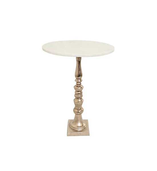 CHIC REPUBLIC White/Nickel Side Table JINLAY/40 Оригинал