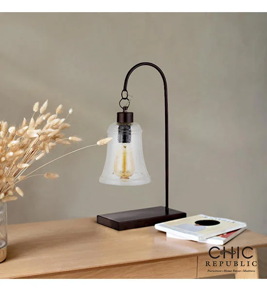 CHIC REPUBLIC Dark Brown/Clear Table Lamp AVEYRON Оригинал