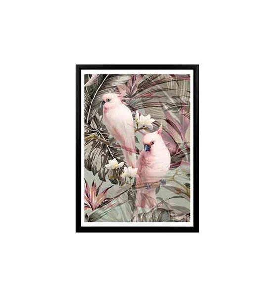 CHIC REPUBLIC Black/Multi Color Picture with Frame PARROT-B/60x80 Оригинал