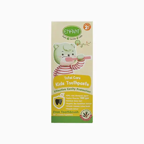 ENFANT ENFANT ORGANIC PLUS TOTAL CARE KIDS TOOTHPASTE APPLE KIWI MINT 2 YEAR+ 50 ML. Оригинал