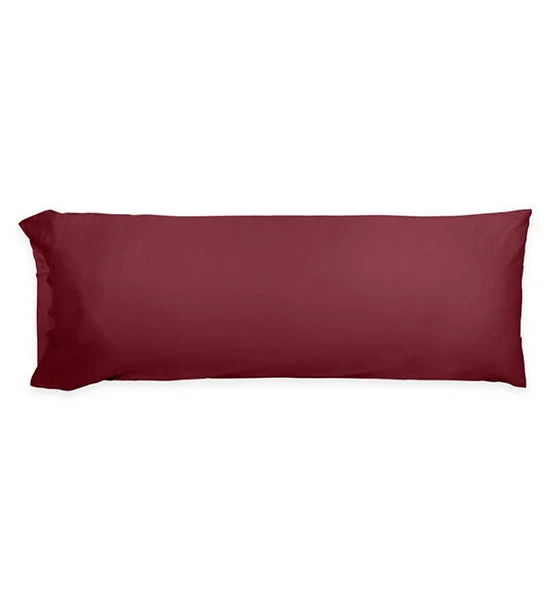Beneath.Luxury Bedding Down Alternative Body Pillow with Burgundy Pillow Case Оригинал