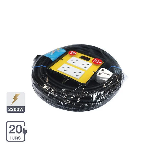 SOKAWA Fancy Electrical Rubber Box 4 Socket VCT 3x1 S-259 Size 20 m Оригинал